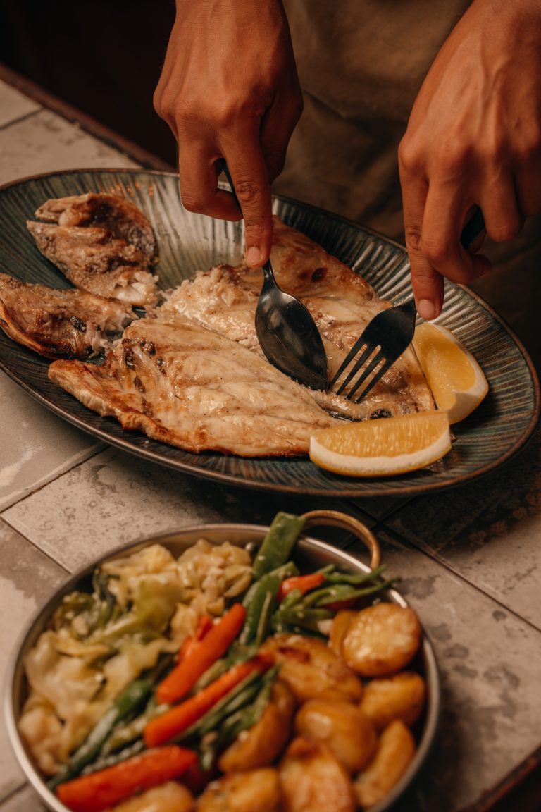 Sugestão de prato de peixe do Fysh